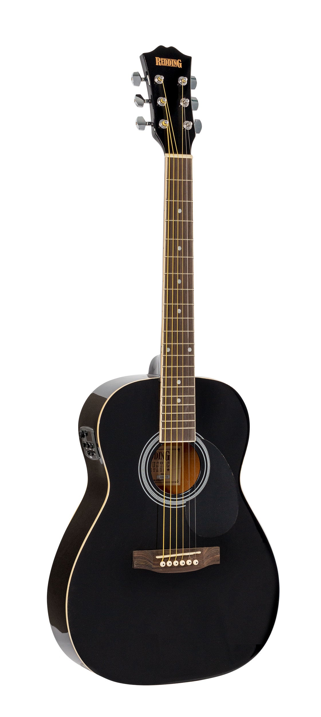 Redding | RED34EBK | 3/4 Electric/Acoustic Travel Guitar | Black Redding | RED34EBK | 3/4 Electric/Acoustic Travel Guitar | Black